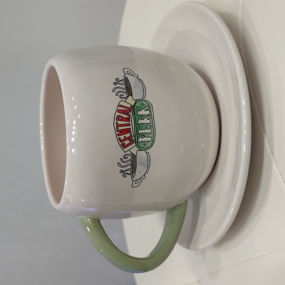 SET 2 Rae Dunn Central Park Ceramic Coffee Tea mug cup saucer New FRIENDS Rare - Picture 3 of 6